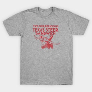 Texas Steer Sandwich T-Shirt